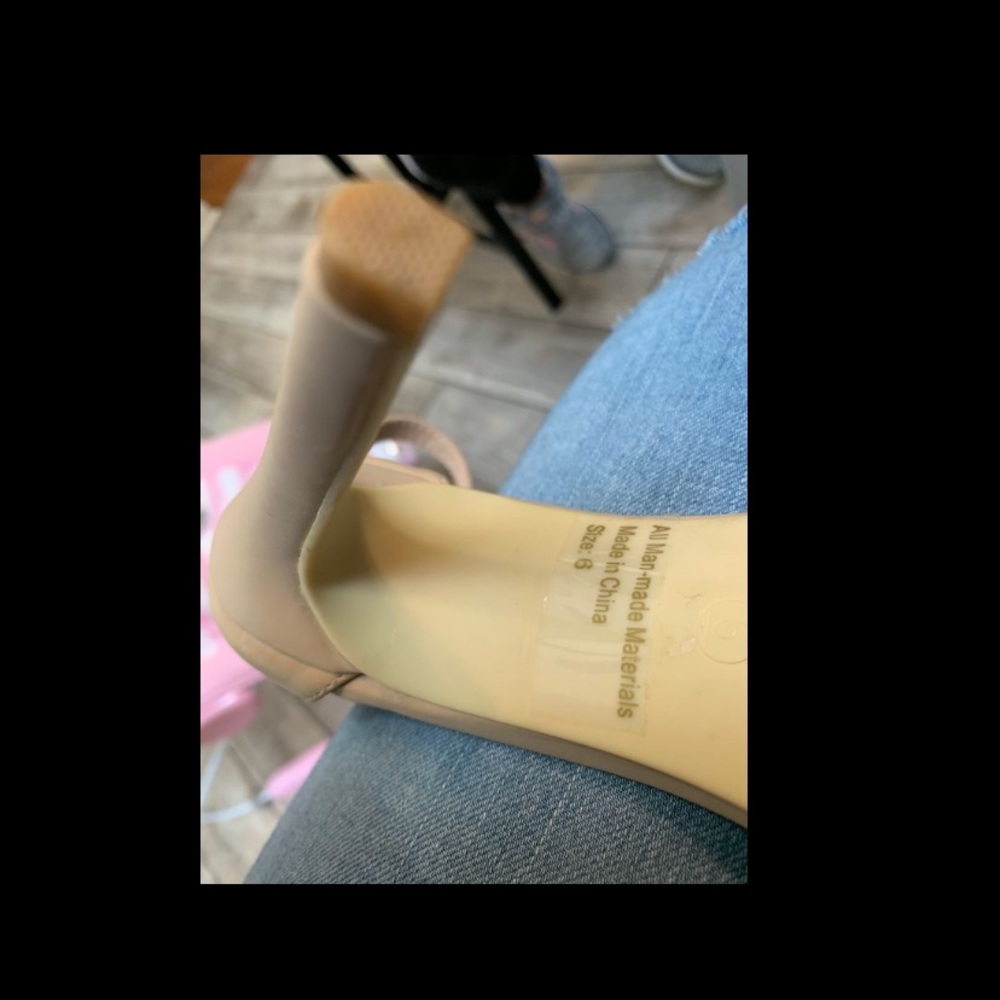 Nude high heels